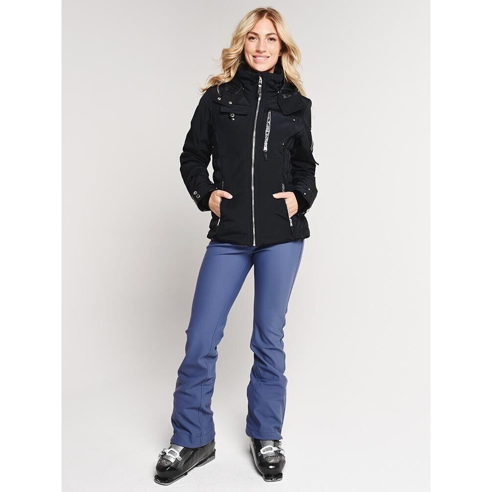 Obermeyer Women's 4 Aspen Resort Jacket Skiing Snowboarding Black Winter Coat